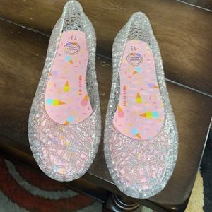 Clear jellies for little girls